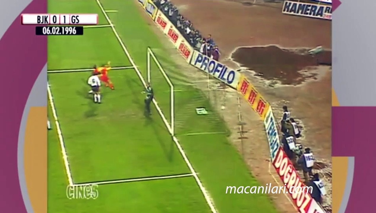 06.02.1996 - 1995-1996 Turkish Cup Quarter Final 2nd Leg Beşiktaş 1-2 Galatasaray (Long Highlight)