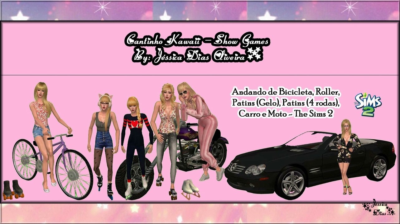 Andando de Bicicleta, Roller, Patins (Gelo), Patins (4 rodas), Carro e Moto - TS2 (Jéh Dias O.)