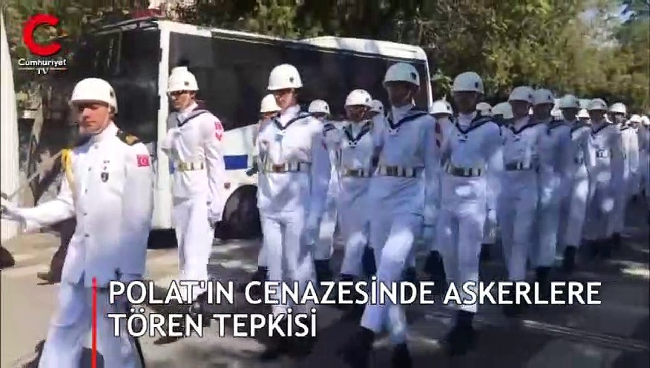 Soner Polat'ın cenaze töreninde kaydedilen görüntüler tepki çekti