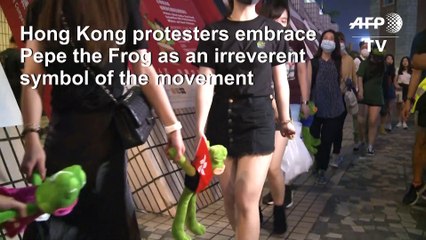 Pepe the protest frog? Hong Kong kids aren't alt-right