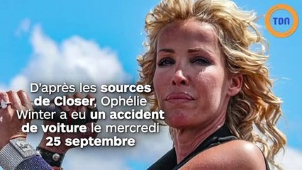 Ophélie Winter hospitalisée à cause d’un accident de voiture !