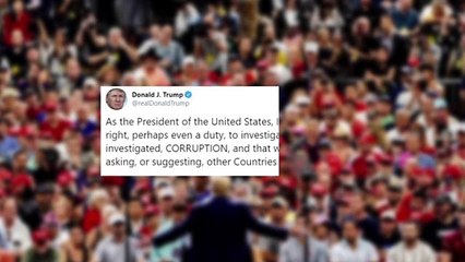 Trump: "Tengo el deber" de pedir a otros países ayuda contra la corrupción