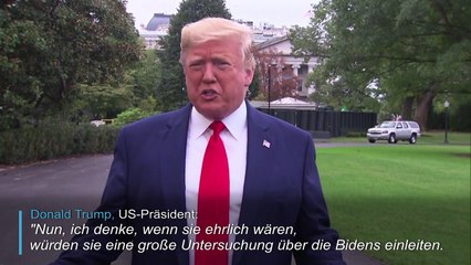 Trump fordert China zu Ermittlungen gegen die Bidens auf