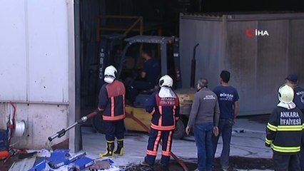 Sincan organize sanayi bölgesinde fabrika yangını