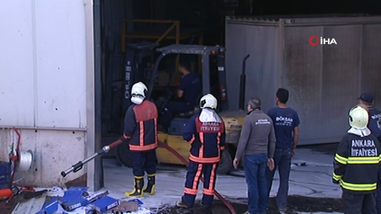 Sincan organize sanayi bölgesinde fabrika yangını