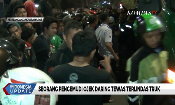Seorang Pengemudi Ojek Daring Tewas Terlindas Truk