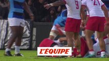 Comprendre le rugby, le ballon n'est pas libéré (ralenti) - Rugby - Mondial