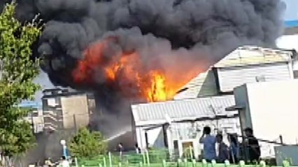 서산 농공단지 스티로폼 상자 공장 화재 / YTN