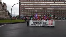Trabajadores del Metal de Bizkaia en huelga recorren Bilbao en manifestación