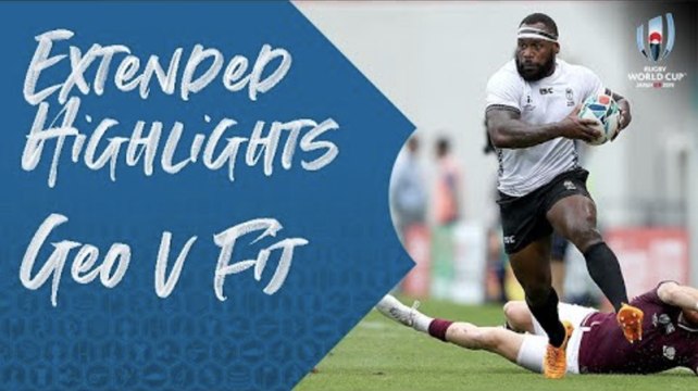 Extended highlights of Georgia v Fiji at Rugby World Cup 2019