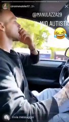 Lazio, Manuel Lazzari in versione "autista" di Ciro Immobile