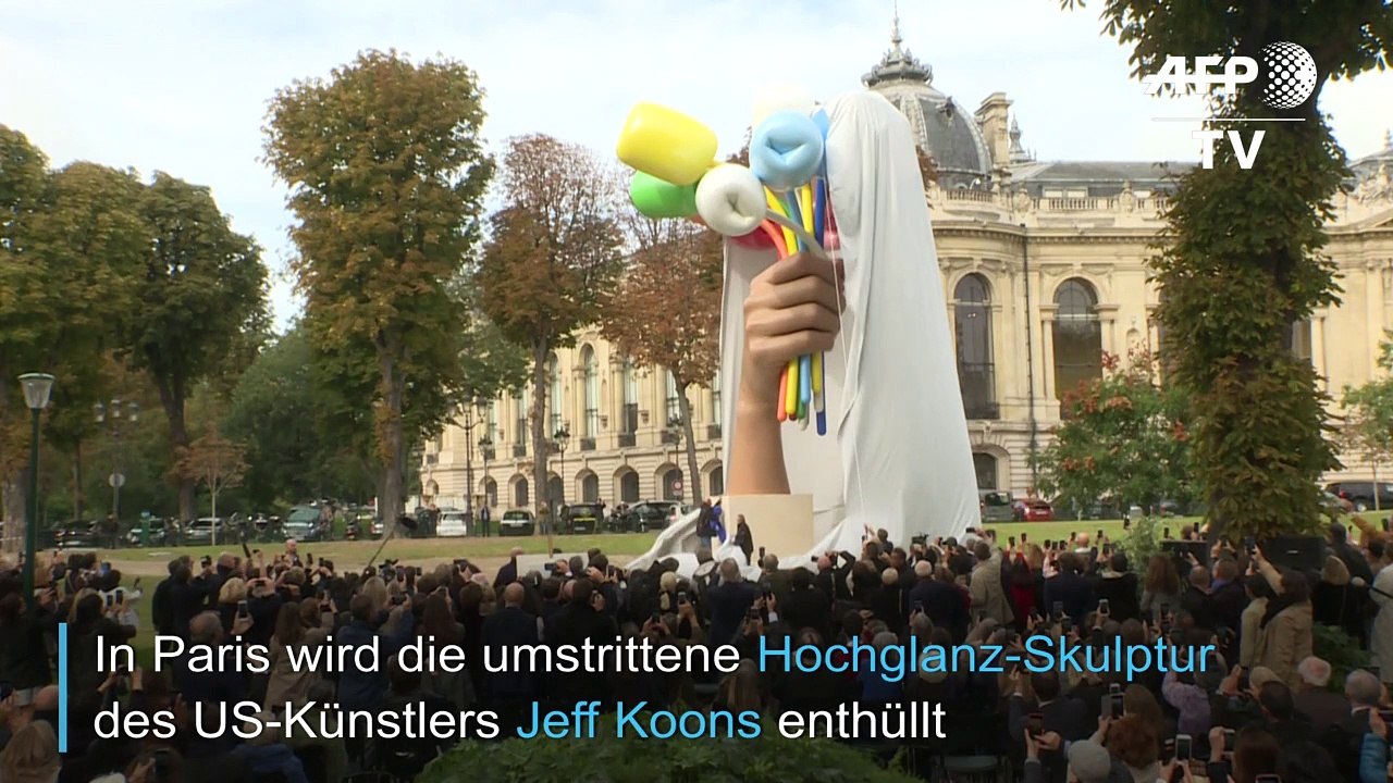 Koons "tulpenstrauß" erinnert an anschlagsopfer von paris