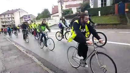 Véloparade festive et revendicative de Nancy à Vandoeuvre