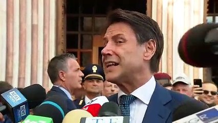 Conte: "Alitalia, situazione complicata. Autostrade altra questione" (04.10.19)