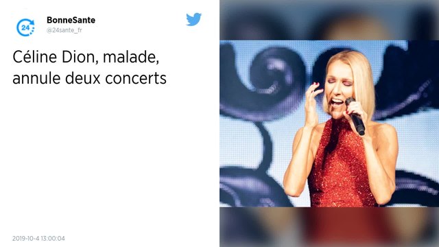 Céline Dion, malade, annule plusieurs concerts à Montréal