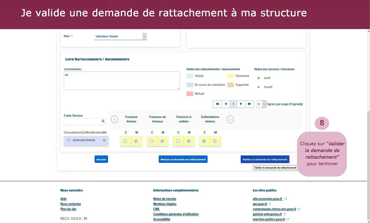 Tutoriel Chorus Pro V2 - Gérer les habilitations et les utilisateurs (gestionnaires)