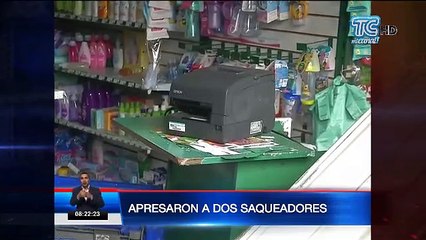 Equipo periodístico de Tc Televisión capta desmanes regitrados en Guayaquil