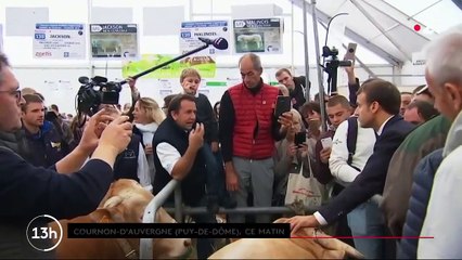 Sommet de l'élevage : Emmanuel Macron interpellé et mis sous pression par des exploitants