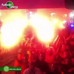 Galatasaray'a Başkent'te coşkulu karşılama