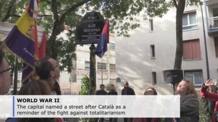 La resistente Neus Catalá, homenajeada en París