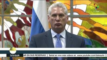 Recibe presidente Díaz-Canel en Cuba al primer ministro ruso