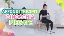 Affondi tricipiti: ginocchia piegate - Vivere più Sani