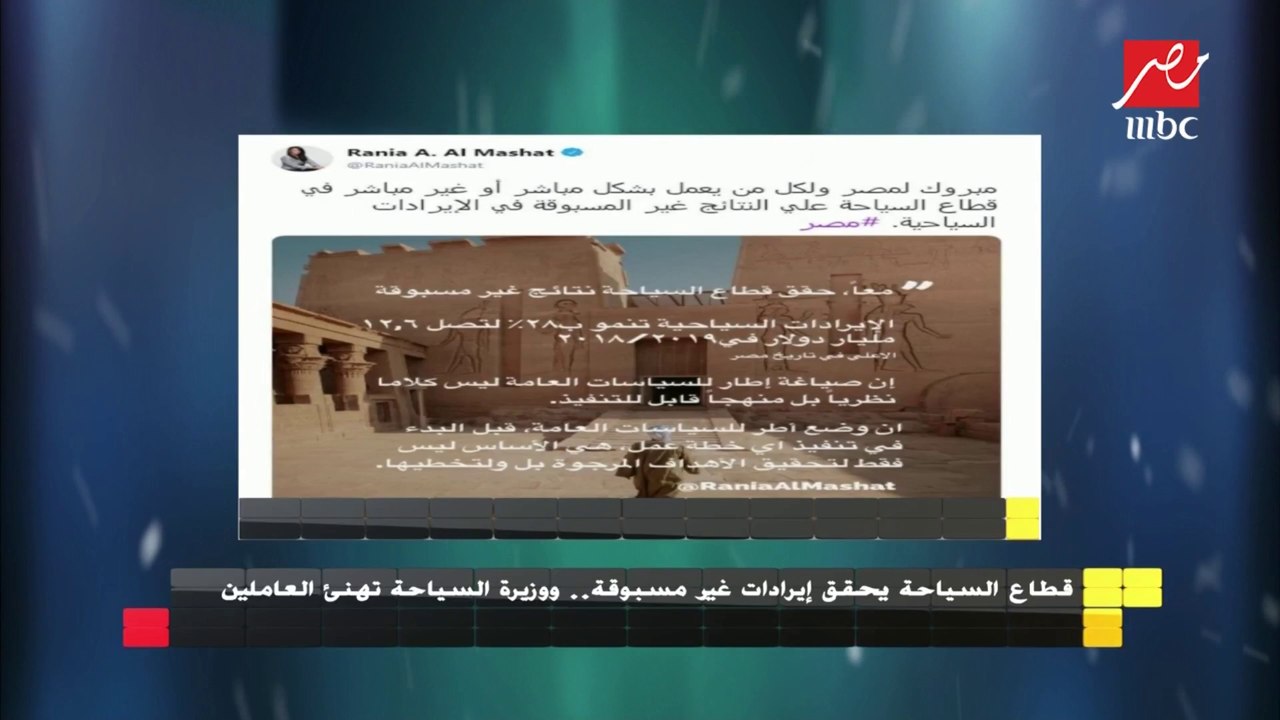 #الجمعة_في_مصر| قطاع السياحة يحقق إيرادات غير مسبوقة.. ووزيرة السياحة تهنئ العاملين