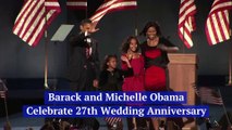 Barack and Michelle Obama Celebrate 27th Wedding Anniversary
