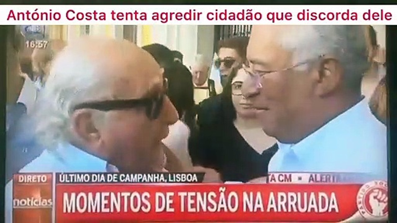 António Costa perde a cabeça e tenta agredir "Mentiroso" Popular