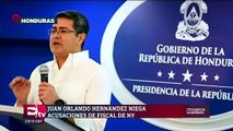 Presidente de Honduras niega estar involucrado en el tráfico de drogas