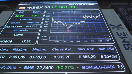 El Ibex 35 sube un 0,67 % pero pierde la racha de cinco semanas al alza