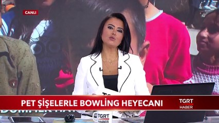 Okul Bahçesinde Pet Şişelerle Bowling Heyecanı