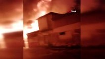 Ataşehir'de boyacıda çıkan yangın çevre binalara sıçradı