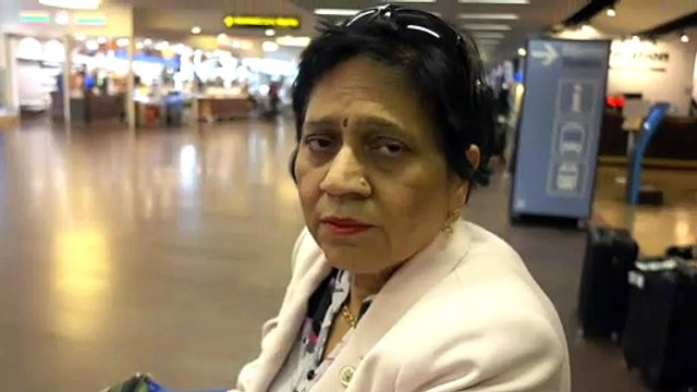 BDMV-167 aruna & Hari Sharma At Arlanda Termina 5 for Bus Ticket to Uppsala May 21, 2019