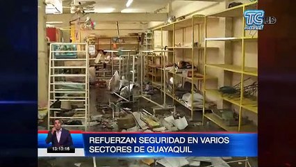 Policía Nacional refuerza la seguridad en los sectores afectados por el vandalismo en Guayaquil