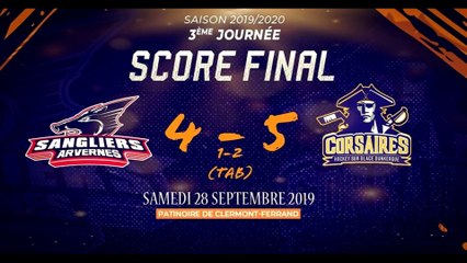 Hockey sur glace Vidéo des buts 2019-09-28 Clermont_VS_Dunkerque