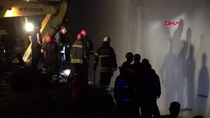 Kocaeli yıkılan istinat duvarının altında kaldı