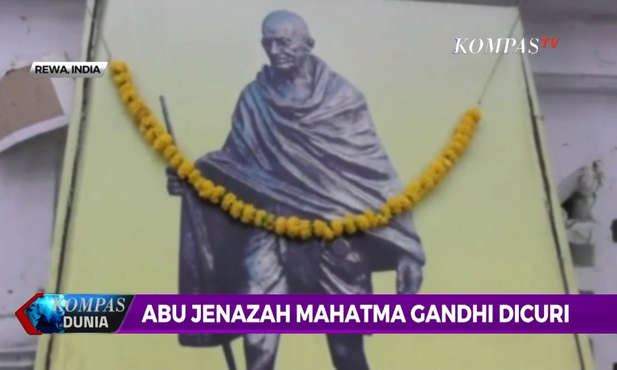Abu Jenazah Mahatma Gandhi Dicuri