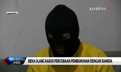 Reka Ulang Kasus Percobaan Pembunuhan Suami Dengan Sianida