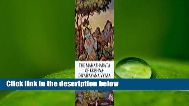 Full E-book  The Mahabharata of Krishna-Dwaipayana Vyasa  For Kindle