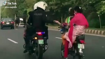 Dolphin force help girl in bike tik tok