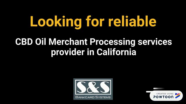 CBD Oil Merchant Processing