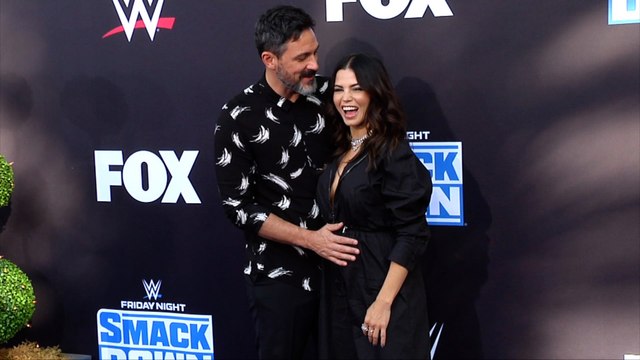 Jenna Dewan WWE 20th Anniversary Celebration Event Blue Carpet