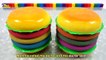 Five Little Monkeys DIY How to make Rainbow Kinetic Sand Hamburger Learn Colors for Kids