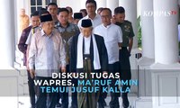 Diskusi Tugas Wapres, Ma’ruf Amin Temui Jusuf Kalla