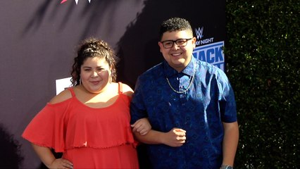 Raini and Rico Rodriguez WWE 20th Anniversary Celebration Event Blue Carpet