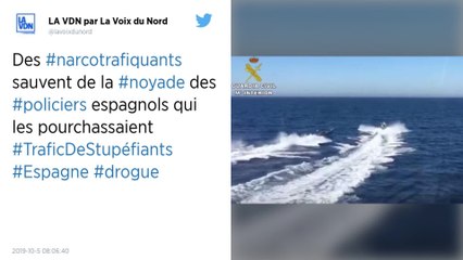 Espagne : des narcotrafiquants secourent trois policiers en mer