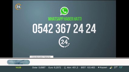 24 TV WhatsApp ihbar hattı ile gönüllü muhabirimiz olmaya ne dersiniz?