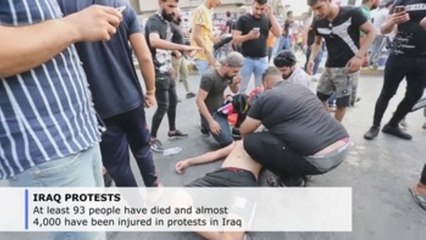 At least 93 dead, almost 4,000 injured in Iraq protests