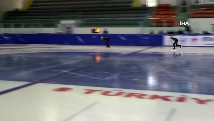 Erzurum'da Short Track Federasyon Kupası heyecanı